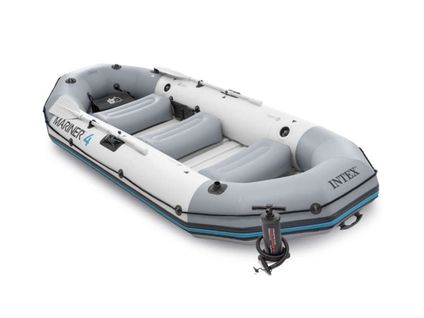 Kit Bateau Gonflable 4 Places Mariner 4 Avec Rames Et Gonfleur