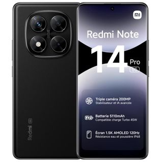 Redmi Note 14 Pro 5g 16,9 Cm (6.67") Double Sim USB Type-c 8 Go 256 Go 5110 Mah Noir
