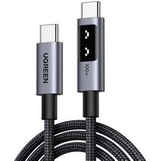 Câble Data USB-c Vers USB-c - Pd 100w - Nylon - 1 M - Noir