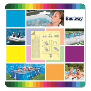 10 Patchs De Réparation Pour Liner De Piscine Waterproof Bestway