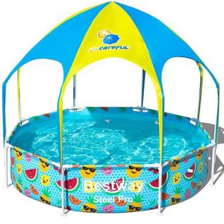 Piscine Tubulaire Bestway Ronde Steel Pro Avec Parasol 2,44 X 0,51 M
