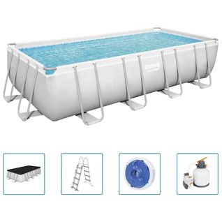 Ensemble De Piscine Rectangulaire Power Steel 549x274x122 Cm