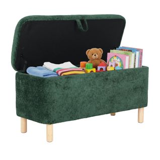 Bout De Lit Avec Couvercle Réversible, Repose-pieds, Vert