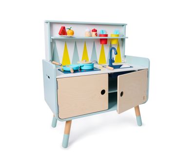 Commode/cuisine Enfant Équipée 2 En 1 En Bois Play Furniture