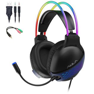 Casque Gamer S503 Avec Arceau Rgb Pour PC Et Consoles - Microphone Hd, Design Léger - Hp 50 Mm