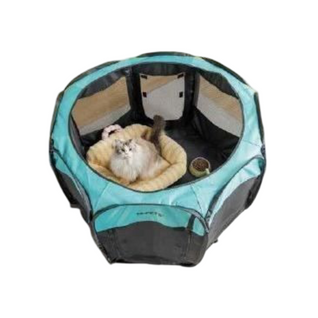 Enclos Octogonal Pour Chiots L - 115 X 110 X 66 Cm - Taille Pliée : 70 X 61 Cm