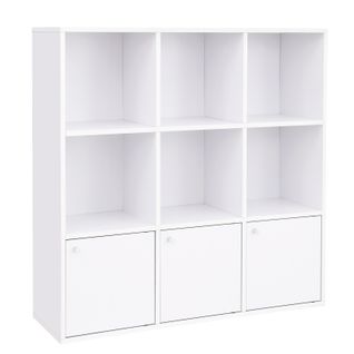 Bibliothèque, Étagère, Meuble De Rangement, Armoire, Pour Salon, Chambre Blanc