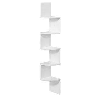 Étagère D'angle, Étagère Murale, Étagère En Forme Zigzag, Bibliothèque, Blanc