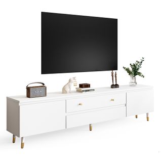 Meuble TV, 175 Cm De Longueur, Pouvant Être Posé Au Sol Ou Fixé Au Mur.