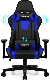 Chaise Gaming ,fauteuil Gamer Inclinable 90°à 165°,charge 150 Kg，Noir et bleu