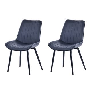 Lot de 2 chaises salle à manger, idéal pour le salon ou la cuisine — dimensions 53 × 62.5 × 88 cm