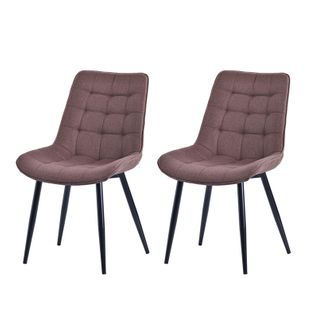Lot de 2 chaises salle à manger, idéal pour le salon ou la cuisine — dimensions 53 × 62.5 × 88 cm