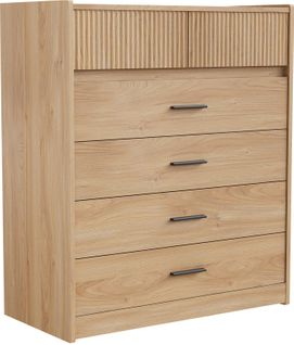 Commode 74 X 90 cm – Meuble De Rangement Avec 6 Tiroirs Spacieux Et Surface Facile à Nettoyer