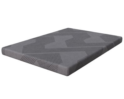 Surmatelas 160x200x8 cm, mousse HR et mousse à mémoire de forme, Housse amovible