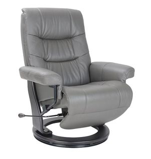 Fauteuil De Relaxation Design - Max - Cuir Anthracite