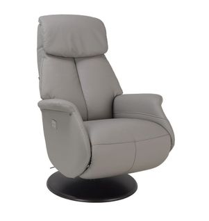 Fauteuil De Relaxation Électrique Cuir - Aetos - Cuir Beige