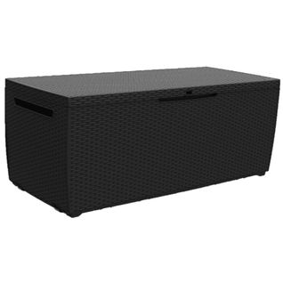 Boîte De Rangement De Jardin 302 L Anthracite Coffre De Stockage Organisateur Extérieur