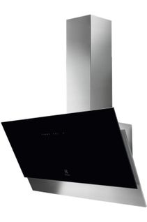 Hotte Décorative Inclinée 90cm 63db 700m3/h Noir/inox - Lfv619y