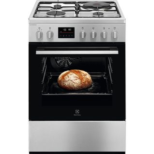 Cuisinière mixte ELECTROLUX EKM668989X 4 foyers Inox