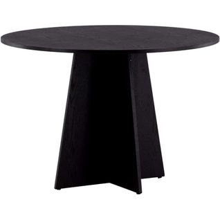 Table De Repas Ronde ?110 Cm Bootcut Noir