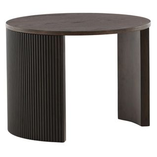 Table Basse Nervurée "bristol" 60cm Marron