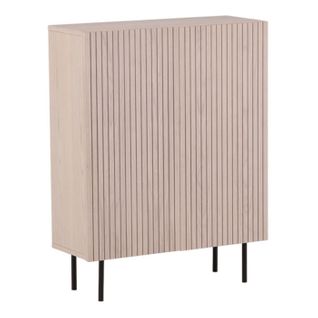 Buffet Design Nervuré "bjorkon" 103cm Naturel