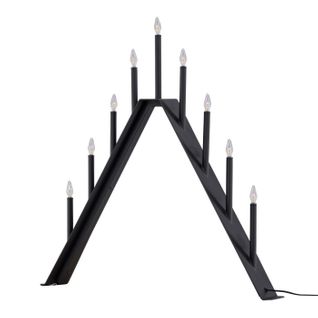 Lampe à Poser Bougeoir Déco "are" 64cm Noir