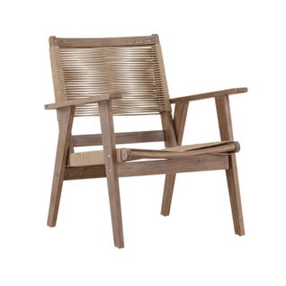 Fauteuil De Jardin En Bois "peter" 88cm Marron