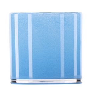 Photophore Déco "gloria" 12cm Bleu Clair