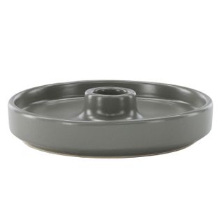 Bougeoir Design En Céramique "bette" 13cm Gris