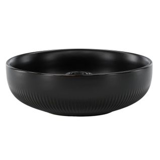 Bougeoir Design En Céramique "posh" 18cm Noir