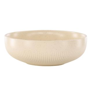 Bougeoir Design En Céramique "posh" 18cm Beige et Noir