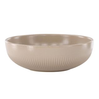 Bougeoir Design En Céramique "posh" 18cm Beige