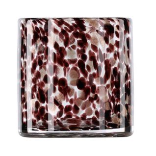 Photophore Déco Moucheté "gloria" 12cm Multicolore