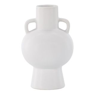 Vase Design En Céramique "cent" 24cm Blanc