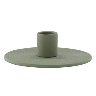 Bougeoir Design En Argile "dian" 12cm Vert