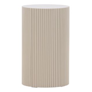Table D'appoint Nervurée "lenox" 50cm Beige