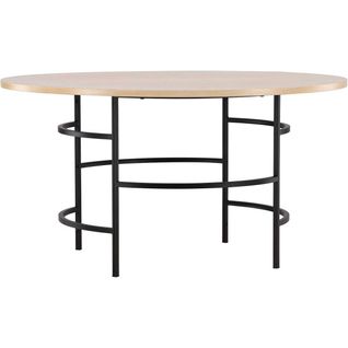Table De Repas Ronde Ø140 Cm Copenhagen Beige, Noir