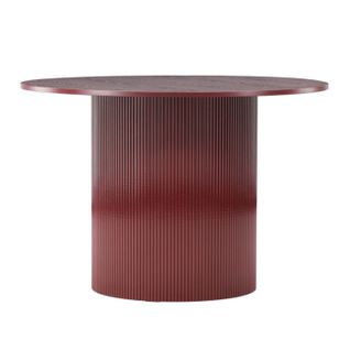 Table à Manger Nervurée "lenox" 110cm Bordeaux