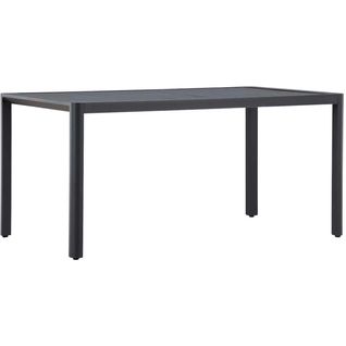 Table Extérieure En Aluminium 150 X 85 X 72 Cm Giardini Noir
