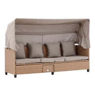 Canapé De Jardin Avec Toit "nopy" 200cm Beige