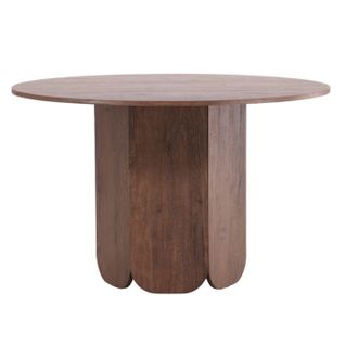 Table à Manger Ronde "tekla" 120cm Marron