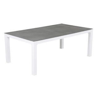 Table Basse De Jardin "copacabana" 120cm Gris et Blanc
