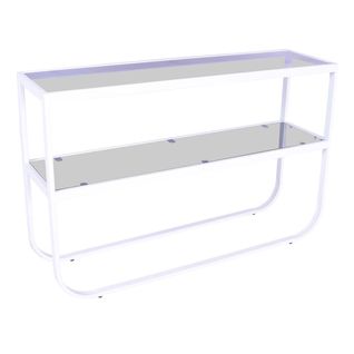 Console Design En Verre "rocker" 110cm Blanc