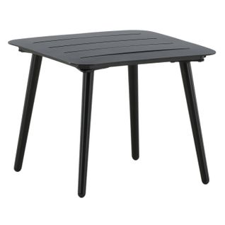 Table D'appoint De Jardin Carrée "lina" 40cm Noir