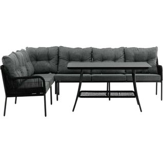 Ensemble Canapé D'angle Et Table Basse De Jardin Berlin