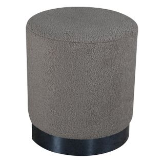 Pouf Tissu Bouclette "benji" 42cm Grège