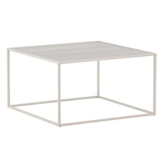 Table Basse En Métal "netz" 80cm Beige