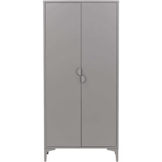 Armoire 2 Portes En Acier Piring Gris Clair