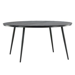 Table De Jardin Ronde "break" 150cm Noir